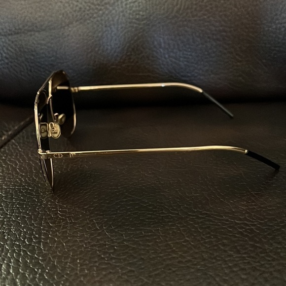 Christian Dior women’s logo gold split 1 aviator sunglasses - Picture 4 of 6